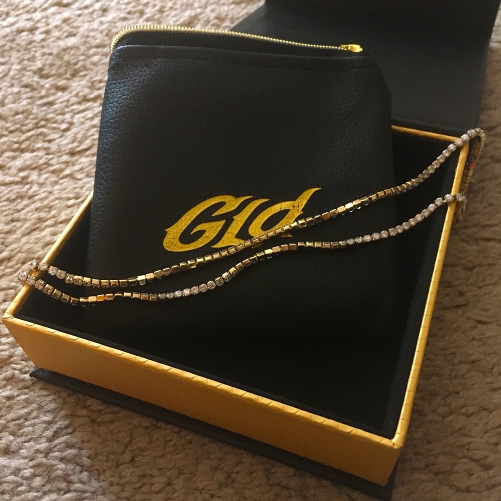 GLD 18k Gold Plated Tennis Necklace